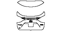 Infiniti QX50 Exterior 2018 - Trunk Lid (with ''英菲尼迪'' , ''AWD'' , ''QX50'' emblems)