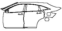 Infiniti QX55 Exterior 2021 - (left)Door+Side Skirt+Rear Fender