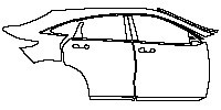 Infiniti QX55 Exterior 2021 - (right) Door+Side Skirt+Rear Fender