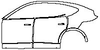 (left)Door+Side Skirt+Rear Fender