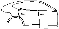 (right)Door+Side Skirt+Rear Fender
