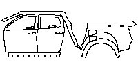 (left) Door+Rear Fender+Side Skirt