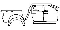 (right) Door+Rear Fender+Side Skirt