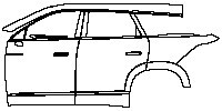 (left) Door+Rear Fender+Side Skirt