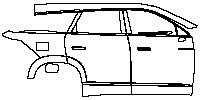 (right) Door+Rear Fender+Side Skirt