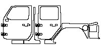 (left) Door+Side Skirt+Rear Fender