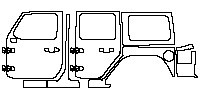 (left) Door+Side Skirt+Rear Fender