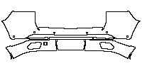 JEEP Grand Cherokee Grand Cherokee (2-row) 2017 - Rear Bumper