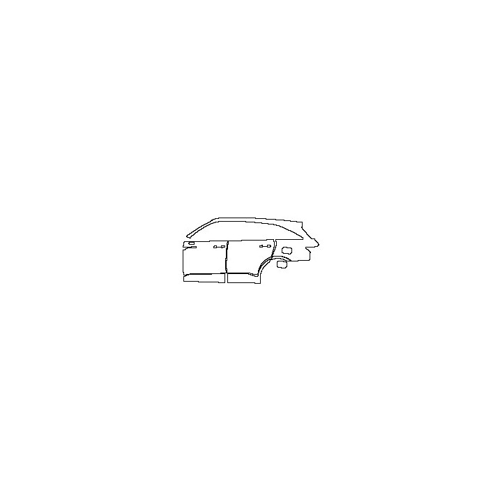 KIA Sorento LX 2021 - (left)Door+Side Skirt+Rear Fender (without Chrome trim strip on side skirt)