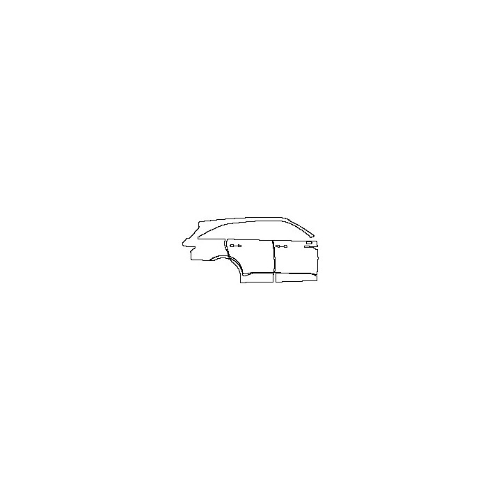 KIA Sorento X-Line EX AWD 2021 - (right)Door+Side Skirt+Rear Fender (without Chrome trim strip on side skirt)