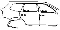 (right)Door+Side Skirt+Rear Fender