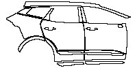 (right) Door+Rear Fender+Side Skirt