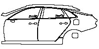 KIA K5 (US) Exterior 2021 - (left) Door+Rear Fender+Side Skirt