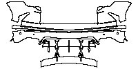 Lamborghini Urus Base 2018 - Rear Bumper (with Carbon Fiber package)