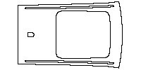 Lamborghini Urus Base 2018 - Roof (with sunroof, with luggage rail)