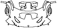 Lamborghini Huracan Huracan STO 2021 - Hood+Fender+Headlamp (Split hood, for 60in width materials)
