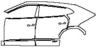 (left) Door+Side Skirt+Rear Fender