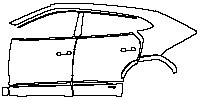 (left) Door+Side Skirt+Rear Fender