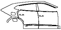(right) Door+Side Skirt+Rear Fender