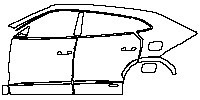 (left) Door+Side Skirt+Rear Fender
