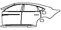 (left) Door+Side Skirt+Rear Fender