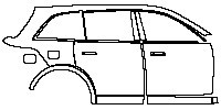 (right)Door+Side Skirt+Rear Fender
