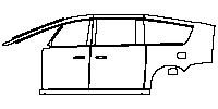 (left) Door+Side Skirt+Rear Fender