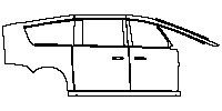 (right) Door+Side Skirt+Rear Fender