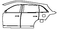 Li Auto L6 Exterior 2024 - (left) Door+Side Skirt+Rear Fender