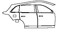 Li Auto L6 Exterior 2024 - (right) Door+Side Skirt+Rear Fender