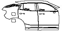 Lynk&Co 05 Exterior 2020 - (right)Door+Side Skirt+Rear Fender