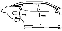 (right) Door+Side Skirt+Rear Fender