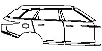 (right) Door+ABCD Pillar+Rear Fender+Side Skirt