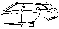 (left) Door+ABCD Pillar+Rear Fender+Side Skirt