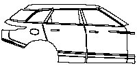 (right) Door+ABCD Pillar+Rear Fender+Side Skirt