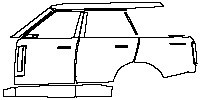 (left) Door+Side Skirt+Rear Fender