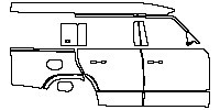 (right) Door+Side Skirt+Rear Fender