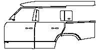 (left) Door+Side Skirt+Rear Fender