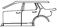 (left) Door+Side Skirt+Rear Fender