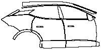 (right)Door+Side Skirt+Rear Fender