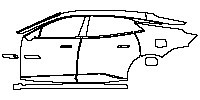 (left) Door+Side Skirt+Rear Fender