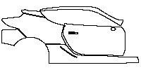 Lexus LC Coupe 2018 - (right) Door+A Pillar+Rear Fender+Side Skirt