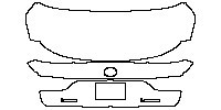 Lexus LS Hybrid 2018 - Trunk Lid (with LEXUS and LS500h emblems)