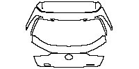 Lexus UX F-Sport 2019 - Trunk Lid (with LEXUS and UX##0 emblems)