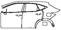 (left) Door+Side Skirt+Rear Fender