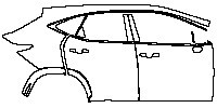(right) Door+Side Skirt+Rear Fender
