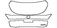 Lexus IS Sedan 2013 - Trunk Lid (with ''IS##0'' emblem)