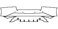 Lexus IS Sedan 2013 - Rear Bumper (for 500 F Sport, with 4 PDC)