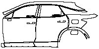(left)Door+Side Skirt+Rear Fender