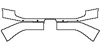 Lexus GX (US) Luxury 2024 - Rear Bumper (with trailer hitch, without mudguards, with 4 PDC)